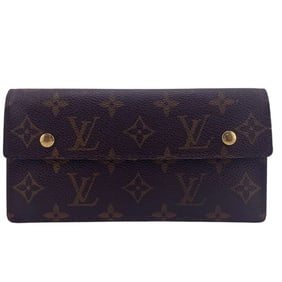 LOUIS VUITTON M58008 Portefeuille Accordion Monogram Long Wallet Brown Women's
