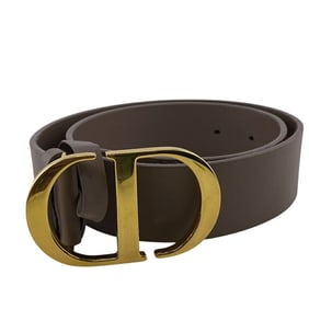 Christian Dior Montaigne Belt, Beige, Unisex