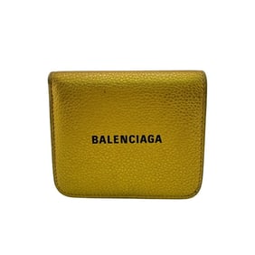 BALENCIAGA Everyday Compact Wallet, Bi-fold Gold, Unisex