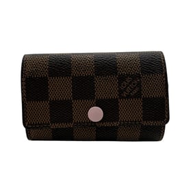 LOUIS VUITTON N41624 Multicle 6 Damier Key Case, Brown, Women's