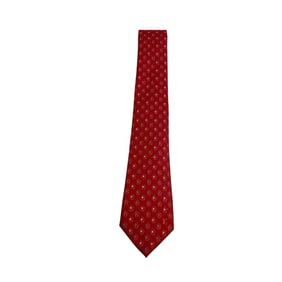 LOUIS VUITTON M77830 Cravate 8cm Vivienne Tie, Red, Men's