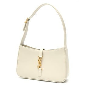 Saint Laurent Le Cassette LE 5-7 Hobo Bag 657228 Smooth Leather Blanc (Ivory) S-159745
