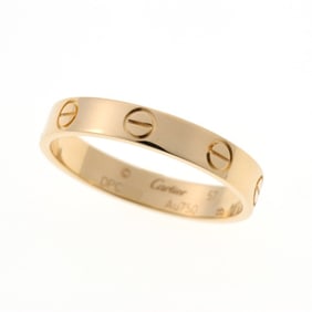 Cartier Love Ring Small Model Mini B4085000 750 18KYG # 17 J-159547