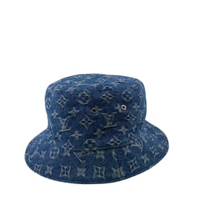 LOUIS VUITTON M78774 Bonnet Bucket Hat, Monogram Essentials, Blue, Unisex, Z0014833