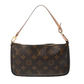 LOUIS VUITTON Monogram Canvas Pochette Accessoires Brown M51980 Women's Accessory Pouch, AB Rank,