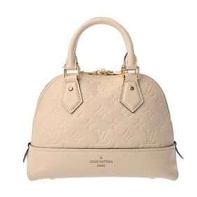 LOUIS VUITTON Monogram Empreinte Neo Alma BB 2-Way Creme M44858 Women's Leather Handbag, AB
