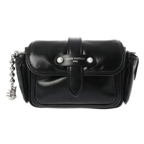 LOUIS VUITTON Cargo Wearable Wallet, Black, M13989, Men's/Women's Calfskin Shoulder Bag, A-Rank,
