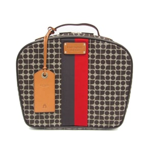 Kate Spade Classic Noel Travel Bag Women's Nylon Canvas,Leather Handbag Brown
