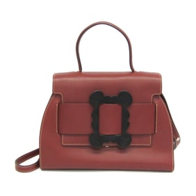 Vivienne Westwood Frame Design 2-way Bag Women's Leather Handbag,Shoulder Bag Brown