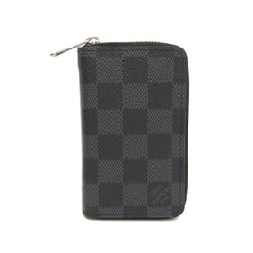 Louis Vuitton Damier Graphite Zippy Coin Purse N63076 Men's Damier Graphite Coin Purse/coin Case