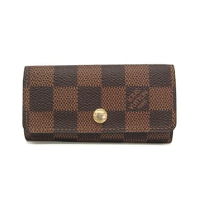 Louis Vuitton Damier 4 Key Holder N62631 Men,Women Damier Canvas Key Case Brown