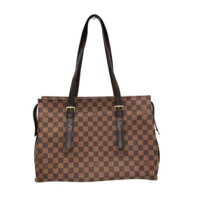 Louis Vuitton Damier Chelsea N51119 Women's Shoulder Bag Brown,Ebene
