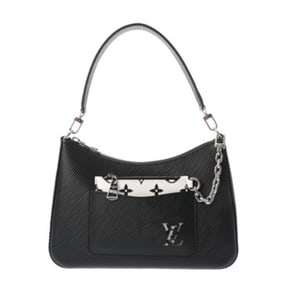 LOUIS VUITTON Epi Marel Black and White M80689 Women's Leather Shoulder Bag, Rank A, Pre-owned,