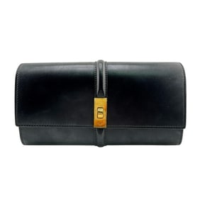 CELINE Large Wallet 16 Turnlock Long Wallet, Black, Women's, Z0014782