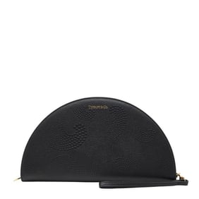Tiffany & Co. Half Moon Large Bifold Wallet in Black Leather for Women.