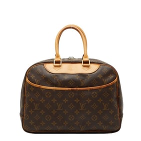 Louis Vuitton Monogram Deauville Handbag M47270 Brown Leather Women's LOUIS VUITTON