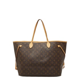 Louis Vuitton Monogram Neverfull GM Tote Bag/Shoulder Bag M40157 Brown Leather Women's LOUIS VUITTON