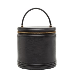 Louis Vuitton Epi Cannes Vanity Bag Handbag M48032 Noir Black Leather Women's LOUIS VUITTON