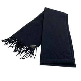 PRADA 2FS065 Triangle Scarf, Black, Unisex