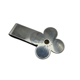 LOUIS VUITTON Louis Vuitton Flower Motif Money Clip, Silver, Unisex