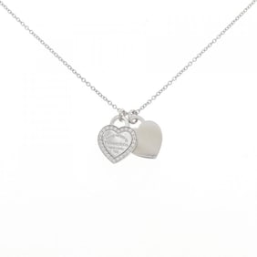 Tiffany Return to Double Heart Tag Mini Necklace