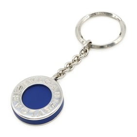BVLGARI Key Ring Keychain SV925 Silver Blue 34891