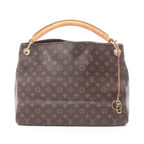 Louis Vuitton Artsy MM Shoulder Bag, Coated Canvas and Leather, Monogram, Women's, Brown, M40249