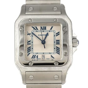 Cartier Santos Galbe LM W20018D6 Stainless Steel Quartz Watch