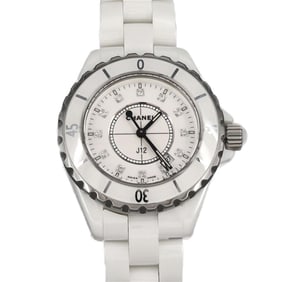 Chanel J12 33mm Ceramic 12P H1628 Quartz Watch