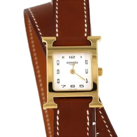 Hermès H Watch Double Tour GP HH1.201 Quartz Wristwatch