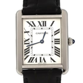 Cartier Tank Solo LM WSTA0028 Stainless Steel Quartz Watch