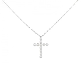 Tiffany Bezel Cross Mini Necklace