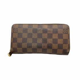 Louis Vuitton Damier Zippy Wallet N60015 Ebene Long for Men and Women