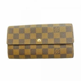 Louis Vuitton Damier Portefeuille Sarah Long Wallet N61734 Ebene Women's