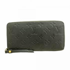 Louis Vuitton Monogram Empreinte Zippy Wallet M61864 Noir Women's Long