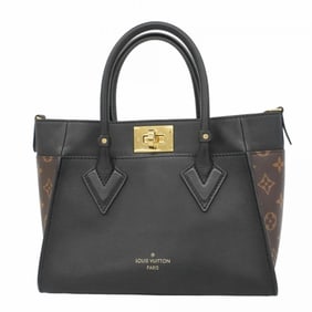 Louis Vuitton Monogram On My Side PM Handbag M57728 Brown Noir Women's