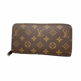 Louis Vuitton Monogram Zippy Wallet M11776 Brown Washed Blue Men's and Women's