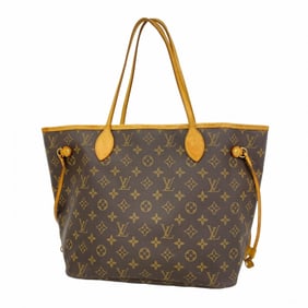 Louis Vuitton Monogram Neverfull MM Tote Bag M40156 Brown Women's