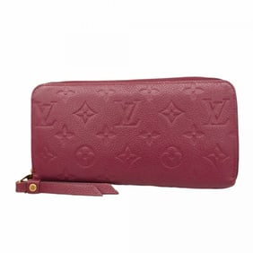 Louis Vuitton Monogram Empreinte Zippy Wallet M62214 Women's Raisin
