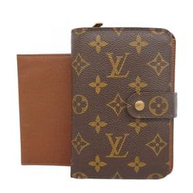 Louis Vuitton Monogram Porte Papier Zip Wallet M61207 Brown Women's