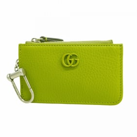 Gucci Double G Wallet/Coin Case 701070 Leather Green Men's/Women's