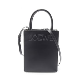 LOEWE Standard A5 Tote Bag, Leather, Women's, Black, A933S30X01