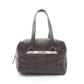 Chanel Chocobar Tote Bag, Leather, Women's, Brown