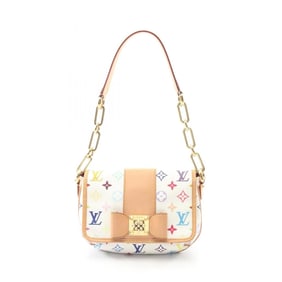 Louis Vuitton Patty Shoulder Bag, Coated Canvas and Leather, Monogram Multicolore, Women's, White,