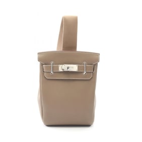 Hermes Hermès Kelly Akkad PM waist bag/body bag in Togo leather, gray for men and women.