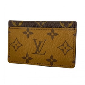 Louis Vuitton Monogram Reverse Porte Carte Sample Card Case M69161 Brown Women's