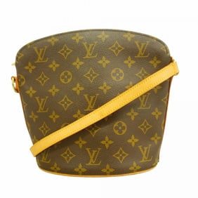 Louis Vuitton Monogram Drouot Shoulder Bag M51290 Brown Women's