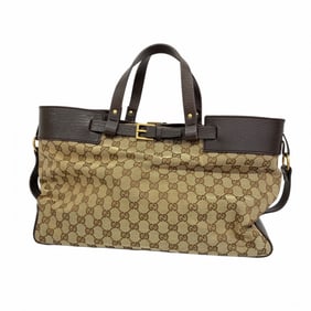 Gucci GG Canvas Tote Bag 106251 Brown Women's