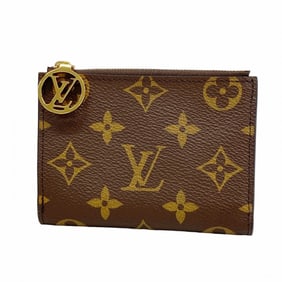 Louis Vuitton Monogram Portefeuille Lisa Wallet M83649 Brown Jaune D'or Women's