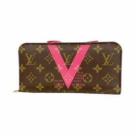 Louis Vuitton Monogram V Portefeuille Ansolite Long Wallet M60934 Brown Grenard Women's